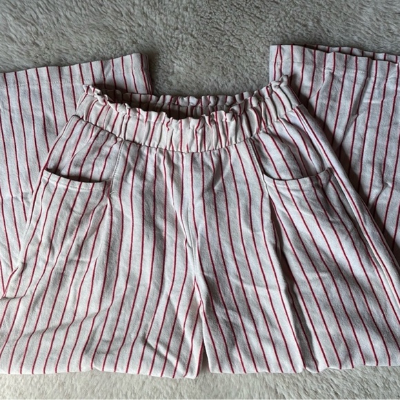Zara | Red and White Striped Kids Pants | 8 - Picture 3 of 10